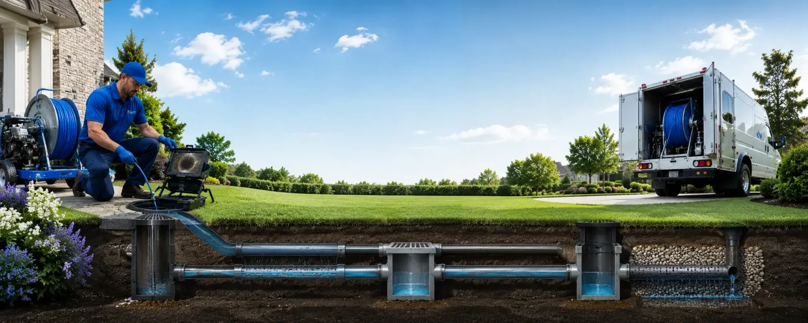 Outdoor drain cleaning information for Tokio, ND